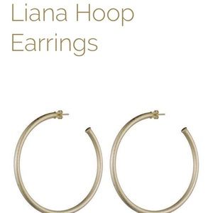 18k Gold Plated Liana Sheila Fajl Hoops